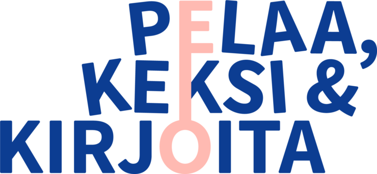 Pelaa, keksi & kirjoita -hankkeen logo
